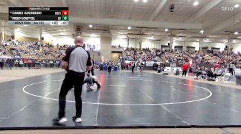 AA 120 lbs 5th Place Match - Reed Loeffel, Brentwood High School vs Daniel Guerrero, Houston High School