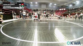 55 lbs Quarterfinal - NashAllen Garrett, Barnsdall Youth Wrestling vs Levi Hughart, Raw Wrestling Club