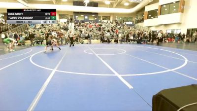 120 lbs Champ. Round 1 - Luke Stott, Skyridge vs Aziel Velasquez, American Leadership Academy - Gilbert North