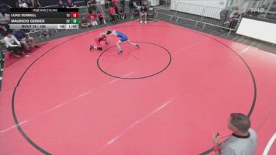 106 lbs Champ. Round 2 - Luke Terrell, Yucca Valley vs Mauricio Gerber, Canyon View