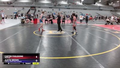 120 lbs 1st Place Match - Carter Foglesong, Missouri vs Austin Brown, Purler Wrestling Academy