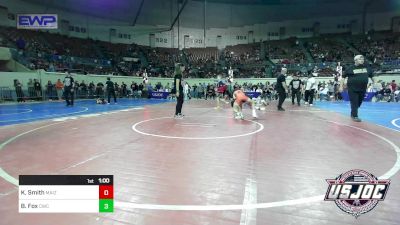 80 lbs Round Of 16 - Kyan Smith, Maize WC vs Baze Fox, Cowboy Wrestling Club