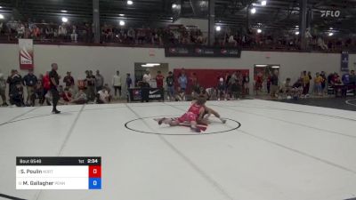 57 kg Semifinal - Stevo Poulin, Northern Colorado Wrestling Club vs Max Gallagher, Pennsylvania RTC