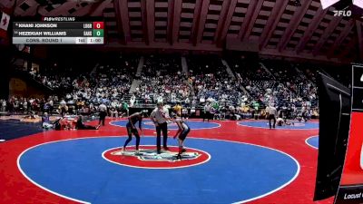 4A-113 lbs Cons. Round 1 - Hezekiah Williams, Eastside Hs vs Khani Johnson, Locust Grove