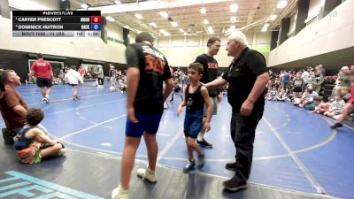 71 lbs Semifinal - Carter Prescott, Woodland Wrestling vs Dominick Huitron, Backyard Bullies Wrestling Club