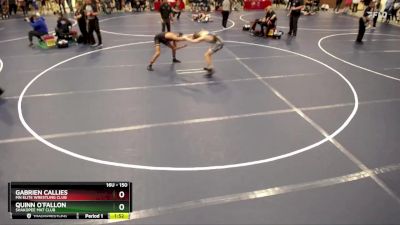 150 lbs 3rd Place Match - Gabrien Callies, MN Elite Wrestling Club vs Quinn O`Fallon, Shakopee Mat Club