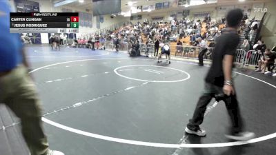 285 lbs Champ. Round 1 - Jesus Rodriguez, Fountain Valley vs Carter Clingan, Los Alamitos