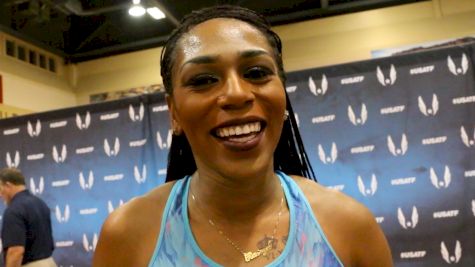 Raevyn Rogers after making her first US 800m team