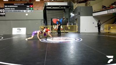 Junior Girls - 105 lbs Quarters - Sierra Silva, Calabasas High School Wrestling vs Mia Almendariz, Temecula Valley High School Wrestling