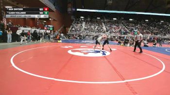 2A-150 lbs Cons. Round 2 - Ben Snyder, Wind River vs Cash Vollmer, Tongue River