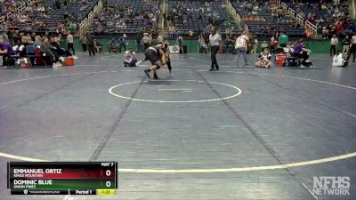 3A 165 lbs Champ. Round 1 - Dominic Blue, Union Pines vs Emmanuel Ortiz, Kings Mountain