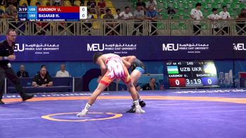 45 kg 1/8 Final - Umidjon Karomov, Uzbekistan vs Herman Basarab, Ukraine