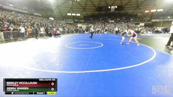 Girls 3A/4A 135 Semifinal - Sierra Wangen, Curtis (Girls) vs Berkley McCullough, Pasco (Girls)