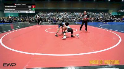 73 lbs Round Of 32 - Gavin Miller, Rancho Bernardo Wrestling Club (RBWC) vs RJ Cabrera, Gladiator Wrestling Club