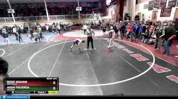 98 lbs Champ. Round 1 - Rider Seguine, Post Falls vs Aiden Figueroa, Kellogg