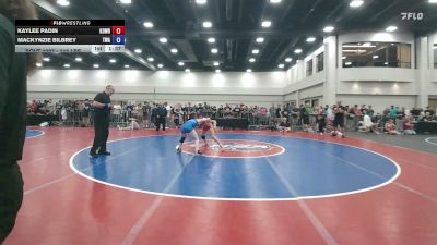 115 lbs Champ. Rd Of 16 - Kaylee Padin, KongKrete Wrestling vs MacKynzie Bilbrey, Triangle Wrestling Academy