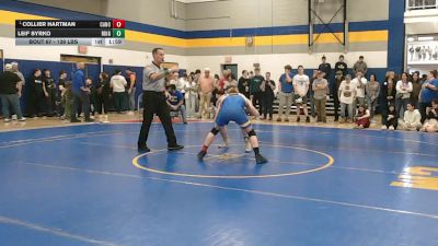 139 lbs Round Of 16 - Collier Hartman, Canon-McMillan vs Leif Syrko, Ringgold