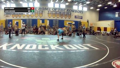 132 lbs Semis & Wb (16 Team) - Seth Jones, Braves WC vs Luke Moore, Naperville Central