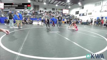 78 lbs Rr Rnd 2 - Makenya Carlton, Duncan Demon Wrestling vs Avery Wagner, Choctaw Ironman