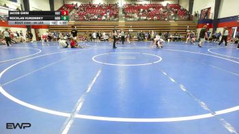 98 lbs Final - Jacob Gwin, Fort Gibson vs Rocklan Kurzinsky, HARDING ACADEMY