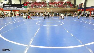 98 lbs Final - Jacob Gwin, Fort Gibson vs Rocklan Kurzinsky, HARDING ACADEMY