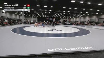 53 lbs Cons. Quarters - Wyatt Wolf, Perry Meridian Wrestling Club vs Sawyer Jackson, Greater Heights Wrestling