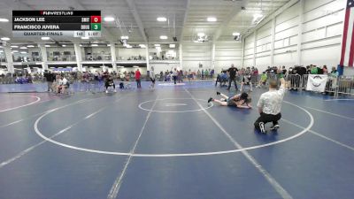 124 lbs Quarterfinal - Jackson Lee, Smitty's Wrestling Barn vs Francisco Juvera, Doughboys WC