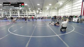 124 lbs Quarterfinal - Jackson Lee, Smitty's Wrestling Barn vs Francisco Juvera, Doughboys WC