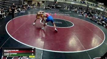 172 lbs Round 1 (4 Team) - Kasen Esterby, Hastings vs Bradan Darling, Decorah