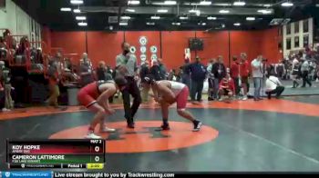 220 lbs Quarterfinal - Cameron Lattimore, Fox Lake (GRANT) vs Koy Hopke, AMERY (WI)