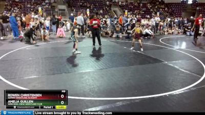 70-71 lbs Round 1 - Amelia Guillen, Wrecking Crew Wrestling Club vs Rowen Christensen, Summit Wrestling Academy