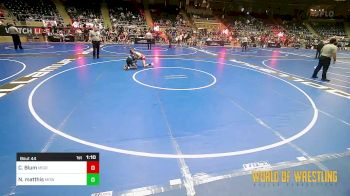 96 lbs Quarterfinal - Carson Blum, MIGRTC vs Nathan Matthis, MD Warhawks ES