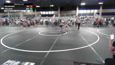 109 lbs Consi Of 16 #2 - William Max, Savage House WC vs Cole Diaz, Mountain View Scappes