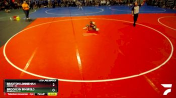 65 lbs Placement (4 Team) - Braxton Lonneman, Adrian vs Brooklyn Binsfeld, Paynesville