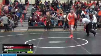 220 lbs Cons. Round 2 - Gavin Engh, DEKALB vs Ben Alvarez, YORKVILLE (HS)