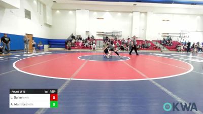 117 lbs Round Of 16 - Leila Dailey, Skiatook Youth Wrestling vs Alexis Mumford, Noble Takedown Club