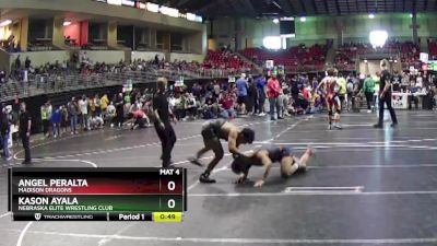 160 lbs Cons. Round 5 - Angel Peralta, Madison Dragons vs Kason Ayala, Nebraska Elite Wrestling Club