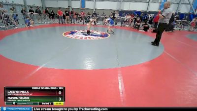 105 lbs Cons. Round 2 - Laedyn Mills, White River Hornets WC vs Mason Shank, Eastern Oregon Elite