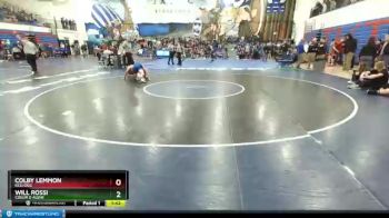 120 lbs Champ. Round 2 - Colby Lemmon, Kellogg vs Will Rossi, Coeur D Alene