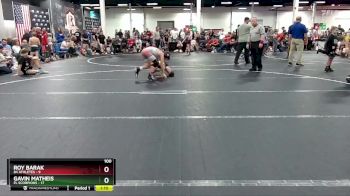 100 lbs Round 3 (4 Team) - Gavin Matheis, FL Scorpions vs Roy Barak, 84 Athletes