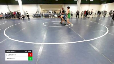 126 lbs Consi Of 64 #1 - Elijah Dorsey, NC vs Isaac Novod, MA