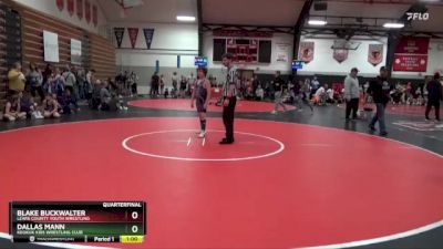 Quarterfinal - Blake Buckwalter, Lewis County Youth Wrestling vs Dallas Mann, Keokuk Kids Wrestling Club