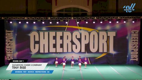 Elevation Cheer Company - Tiny Rise [2024 L1 Tiny - Novice - Restrictions - D2 Day 1] 2024 CHEERSPORT Concord Spring Classic