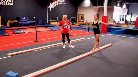 Laser Beam Tumbling With Amanda Borden For New Skills, Building Confidence
