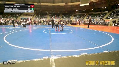 3rd Place - Presleigh Brown, Bobcat Wrestling Club vs Grayson Garcia, Steel City Reloaded