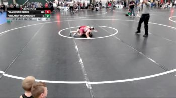 50-58 lbs 1st Place Match - Makenzie Kothe, HWA vs Delaney Richardson, Team Garcia