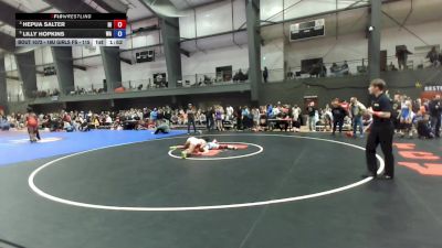 16U Girls FS - 115 lbs Quarters - Hepua Salter, HI vs Lilly Hopkins, WA