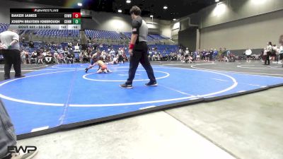 55 lbs 5th Place - Baker James, Cowboy Wrestling Club vs Joseph Brayden Kimbrough, Conway Wrestling