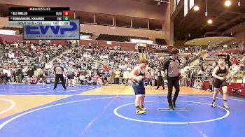 130 lbs Round 1 - Eli Mills, Pottsville Apache Youth Wrestling vs Emmanuel Kearns, Saints Wrestling Club