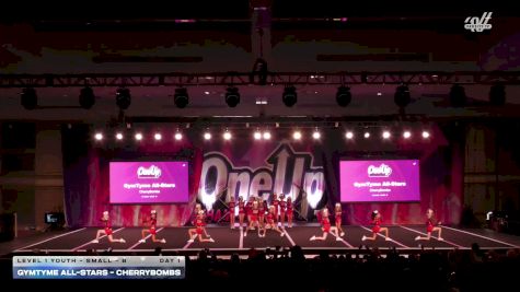 GymTyme All-Stars - CherryBombs [2026 L1 Youth - Small - B Day 1] 2026 One Up Grand Nationals